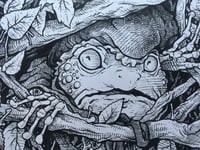 Image 3 of Toad hides from the police Original Art