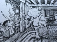 Image 3 of Mole Stops Rat from his wanderlust Original Art