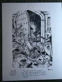 Image 2 of Weasels throw Badger and Mole  from Toad Hall Original Art