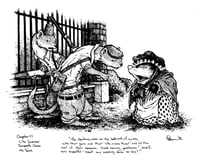 Image 1 of Mole spies on the Weasels Original Art