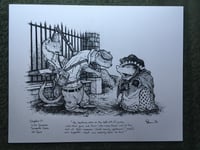 Image 2 of Mole spies on the Weasels Original Art