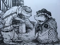 Image 3 of Mole spies on the Weasels Original Art