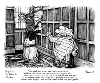 Image 1 of Toad sends a weasel off with invitations Original Art