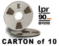 Image 1 of CARTON of LPR90 1/4” X3600' 10.5” Metal Reel Hinged Box 