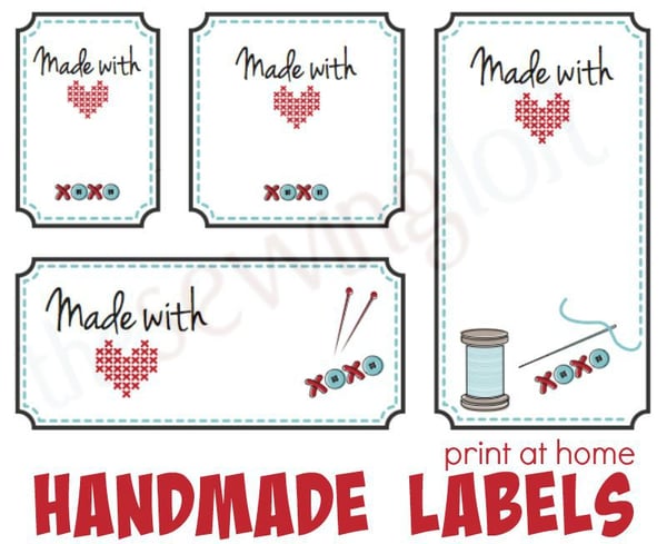 Image of Made with Love Labels