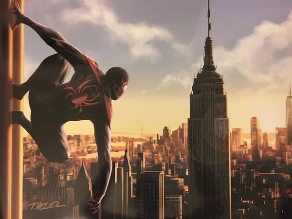 Image of Signed Miles Morales Spiderman Poster