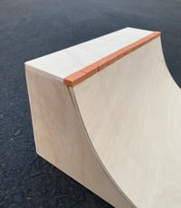 Image 1 of 12" Wide Quarter Pipe with Brick Coping