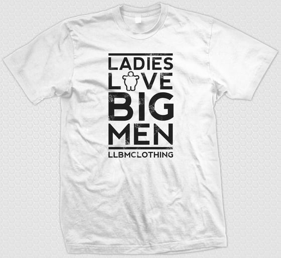 Image of LARGE LOVE BIG MEN  WHITE/BLACK