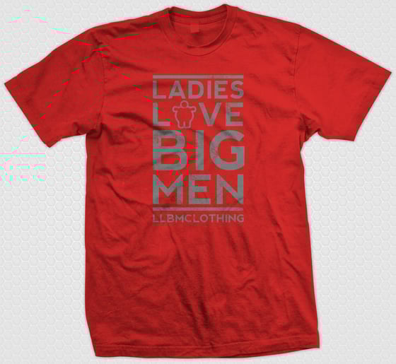 Image of LARGE LOVE BIG MEN RED/GREY