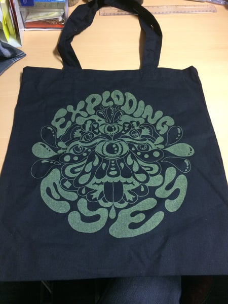 Image of Exploding Eyes Tote Bag by Jake Blanchard 