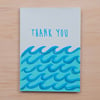 Thank You Waves Greeting Card