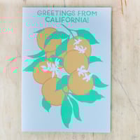 Greetings From California Greeting Card