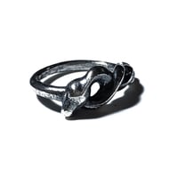Image 1 of Ouroboros ring in sterling silver or gold