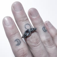 Image 5 of Ouroboros ring in sterling silver or gold