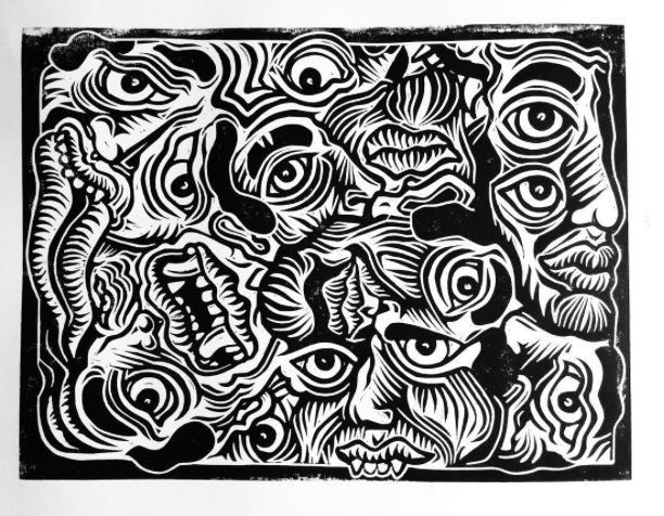 Image of 'Faces' Print