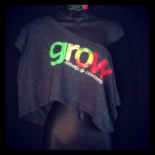Image of "Rasta Grow" - Crop Top