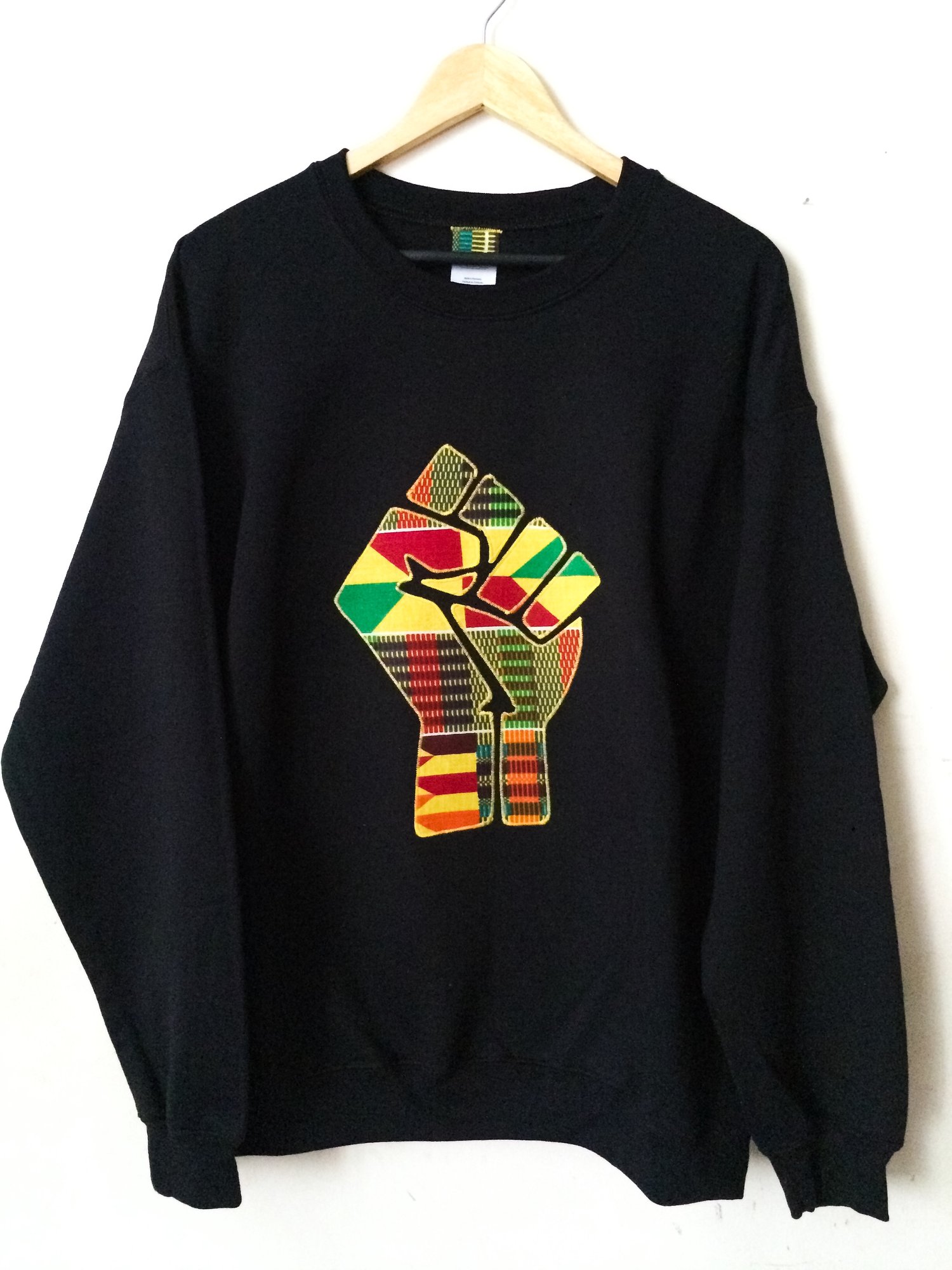 Image of BLACK Fist Up Sweater