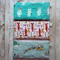 Image 5 of "Christmas Themed" Small Quilted Zipper Bag
