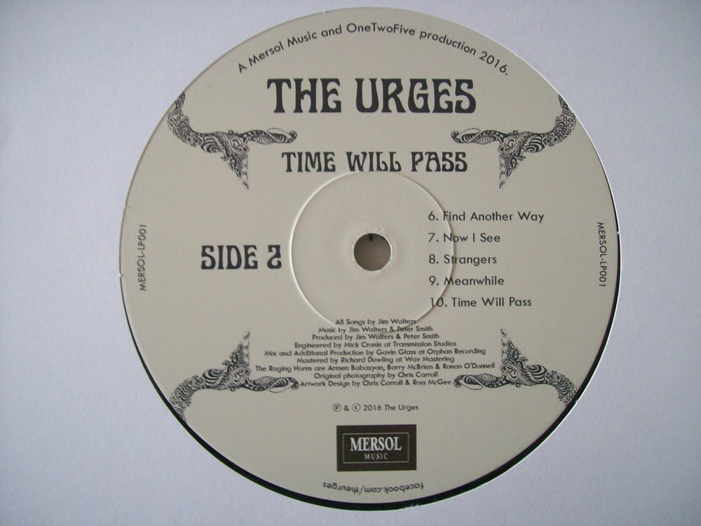 The Urges "Time Will Pass" Vinyl LP Limited Edition