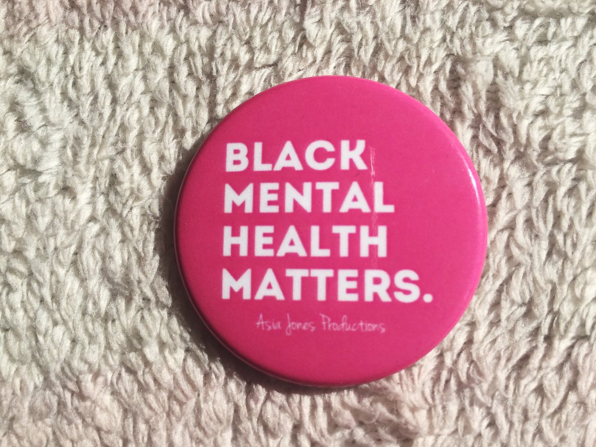 Image of Black Mental Health Matters Pin: Hot Pink