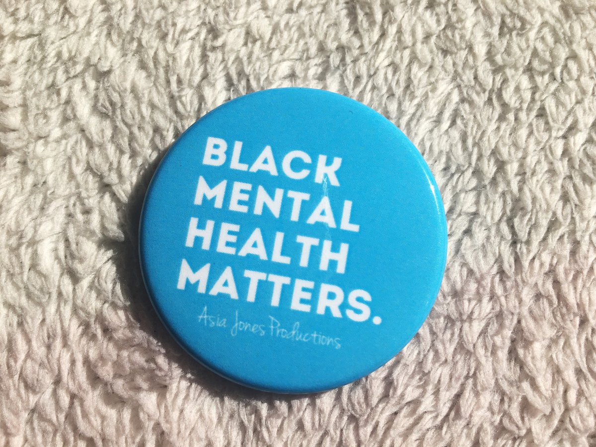 Image of Black Mental Health Matters Pin: Sky Blue
