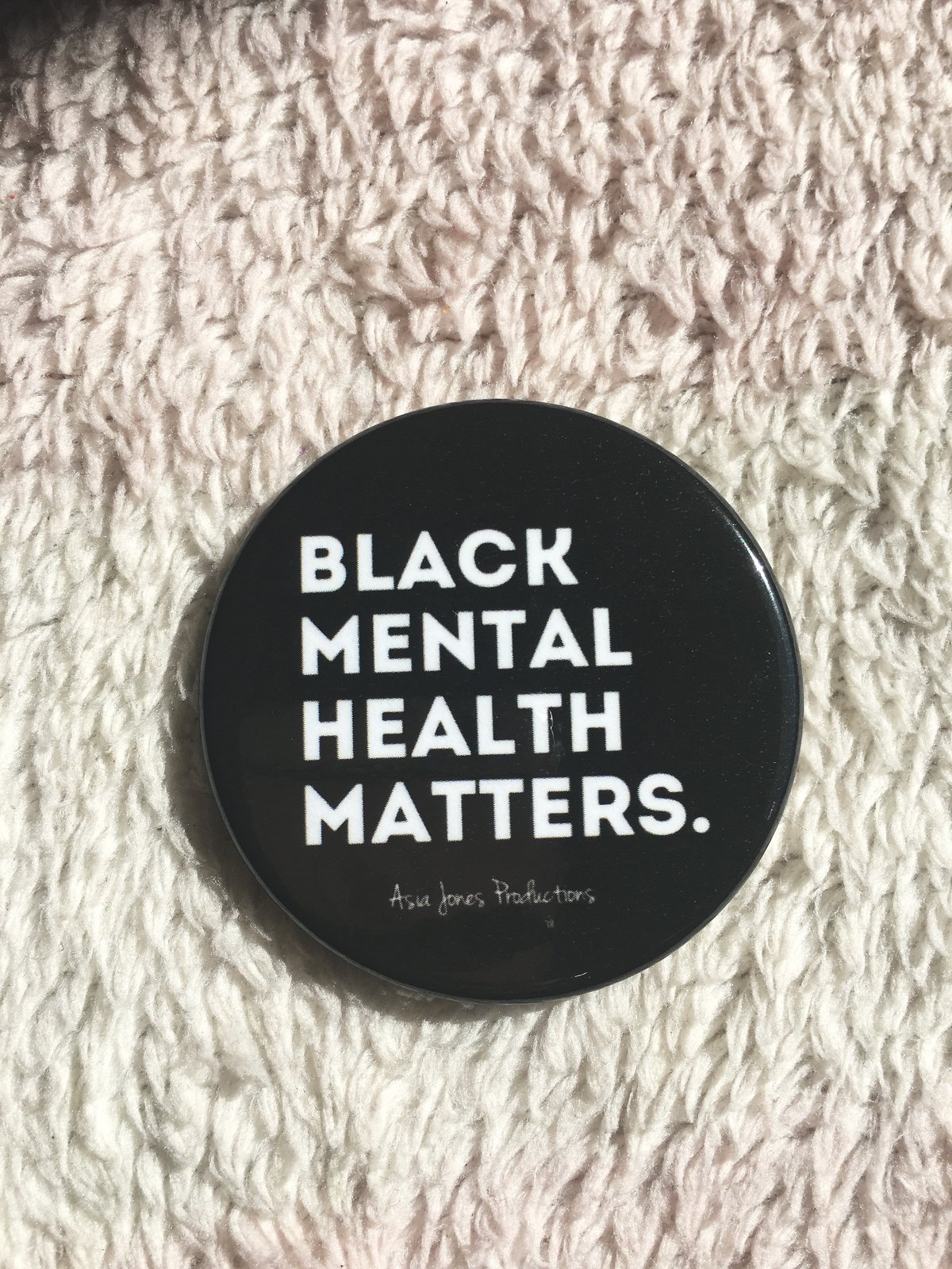 Image of Black Mental Health Matters Pin: Black