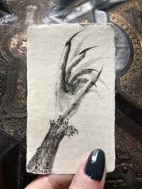 Miniature portrait of the artist's hand