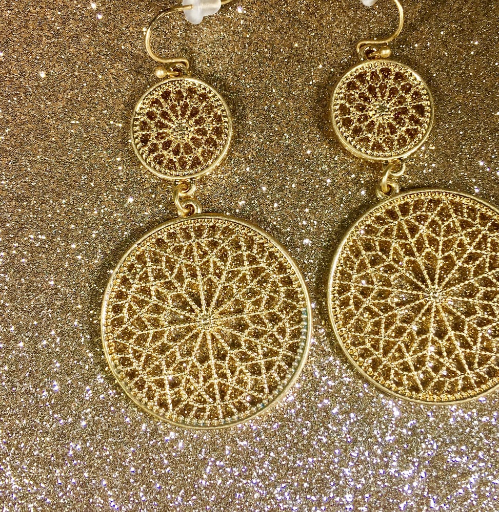 Image of Gold Disk Earrings