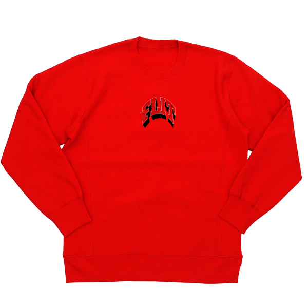 Image of Arch Logo Crewneck "Crimson Chin"