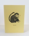 Monkey Love card by fingsMCR
