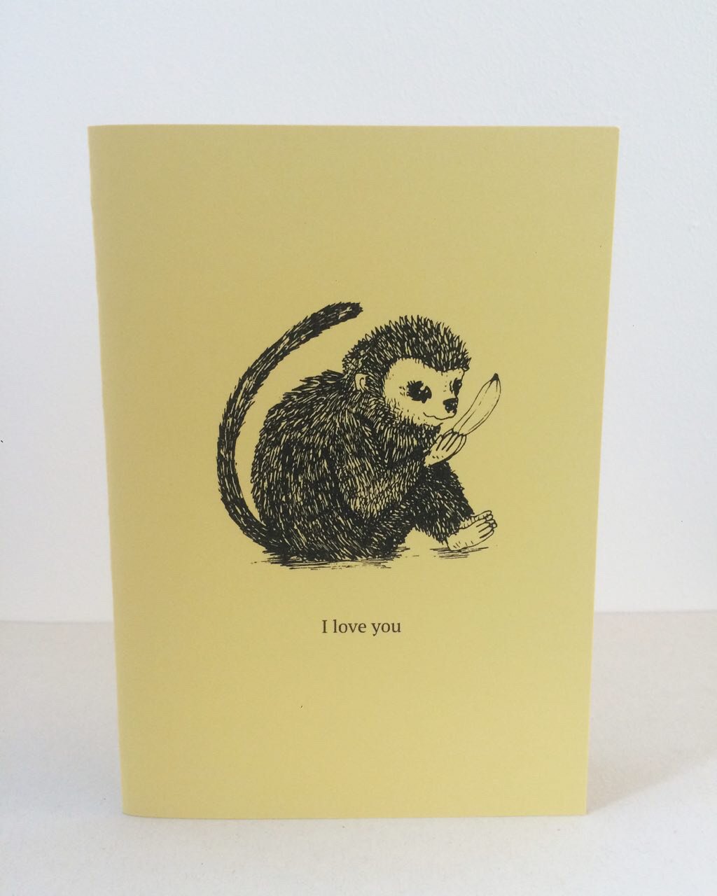 Image of Monkey Love card by fingsMCR