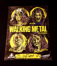 Image 1 of The Walking Metal Allegiance Signed Poster