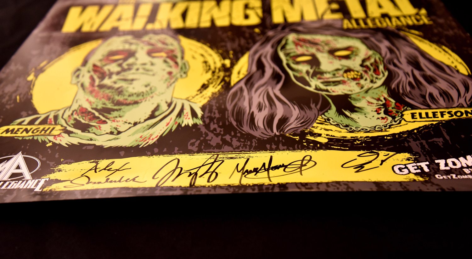 Image of The Walking Metal Allegiance Signed Poster