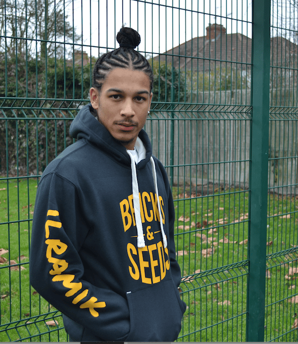 Image of Black 'Bricks & seeds' Hoody