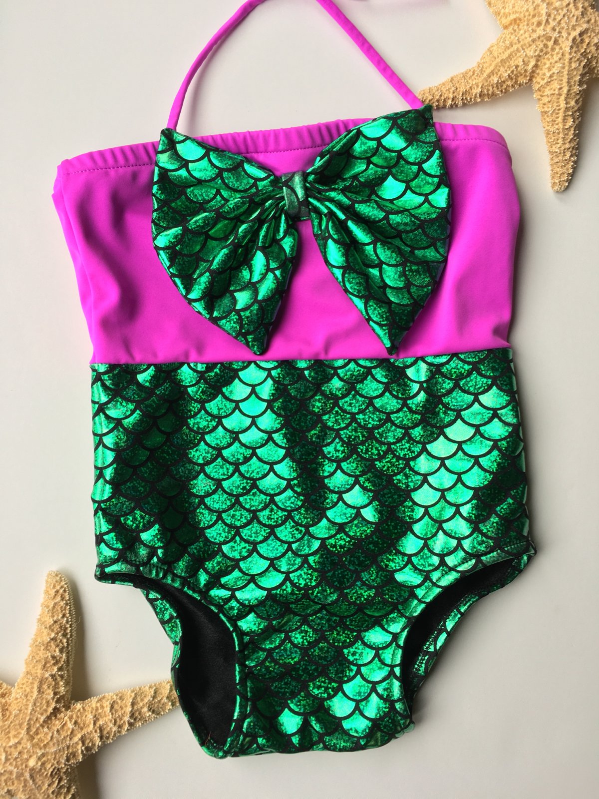 Little Girl one piece mermaid Ariel bikini | Girlfriends Bikinis