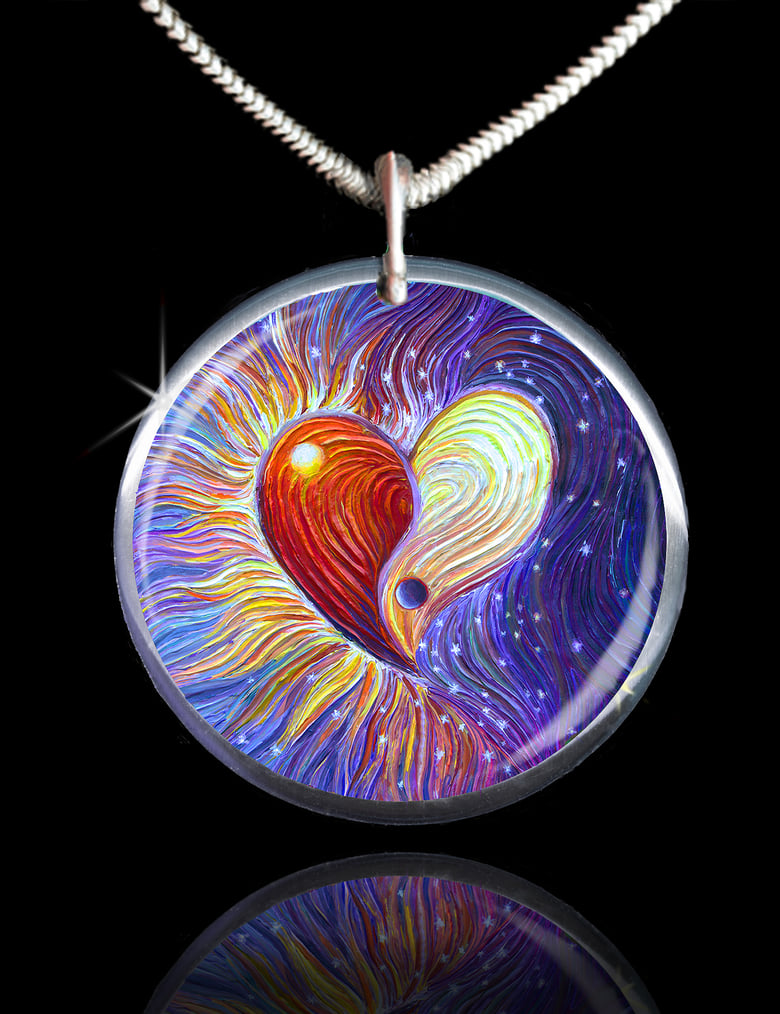 Image of Yin Yang Heart Energy Pendant