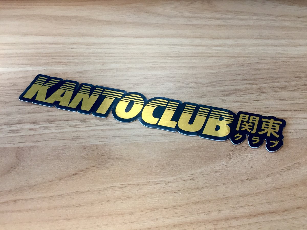 Image of Kanto Club Gold Mirror Sticker