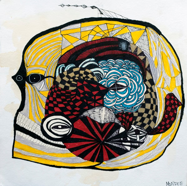 Image of Fine art Print - Melissa Monroe - abstract fish head