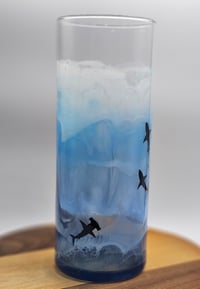 Image 2 of swimming shark vase