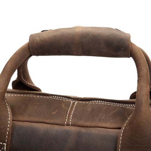 Image of Handmade Vintage Leather Mens Briefcase, 16" Laptop Bag, Messenger Bag 8012