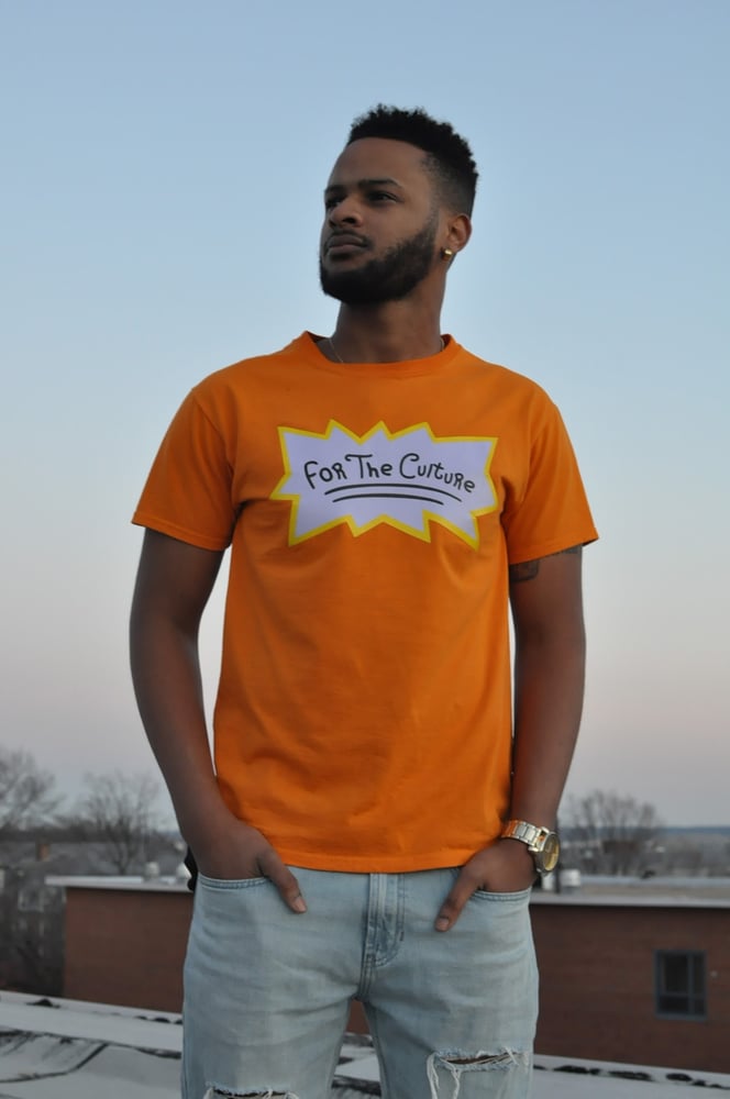 Image of "For The Culture" T-Shirt - Orange