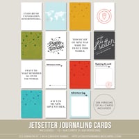Image 1 of Jetsetter Journaling Cards (Digital)