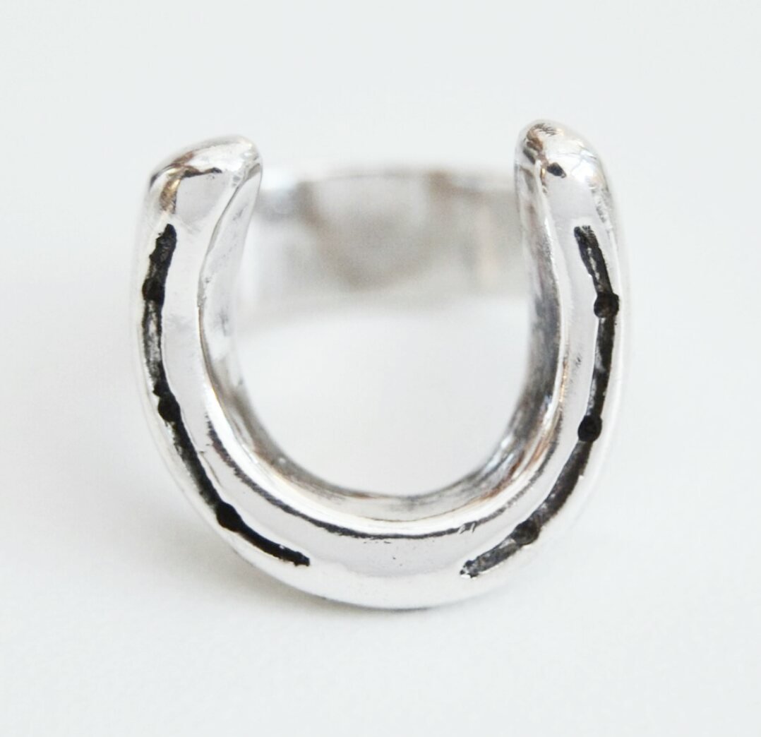 Solid Silver 'Oss Shoe Ring | House of Need