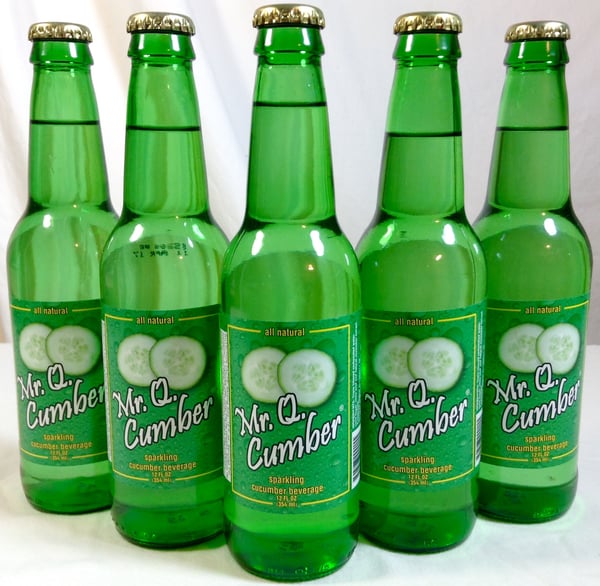 Image of 12oz MR. Q. CUMBER - ALL NATURAL SPARKLING BEVERAGE - 20 Cases (Wholesale Orders Only)