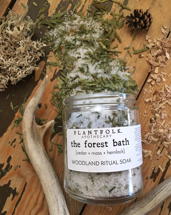 Image of the forest bath / woodland ritual soak