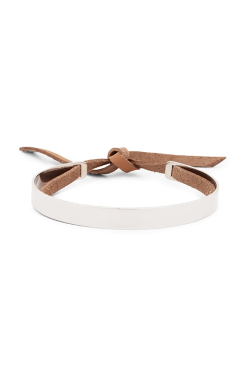 Image of STRIPE SKINNY  Bracelet with Leather Band