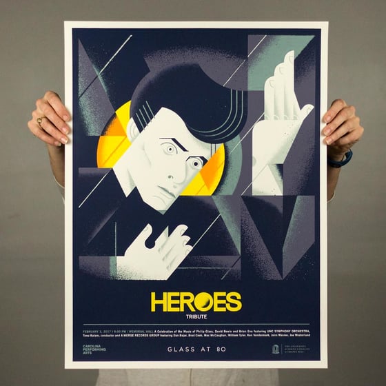 Image of Glass at 80 - Heroes Tribute Poster