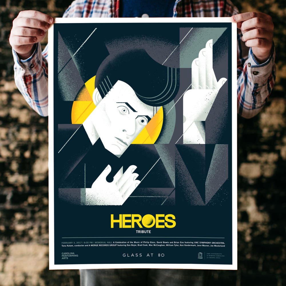 Image of Glass at 80 - Heroes Tribute Poster