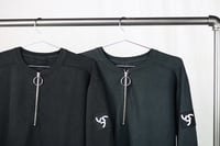 Image 2 of NOIR QUARTER ZIP SWEATER