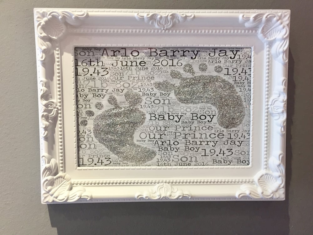 Image of Glitter Word Art Frame